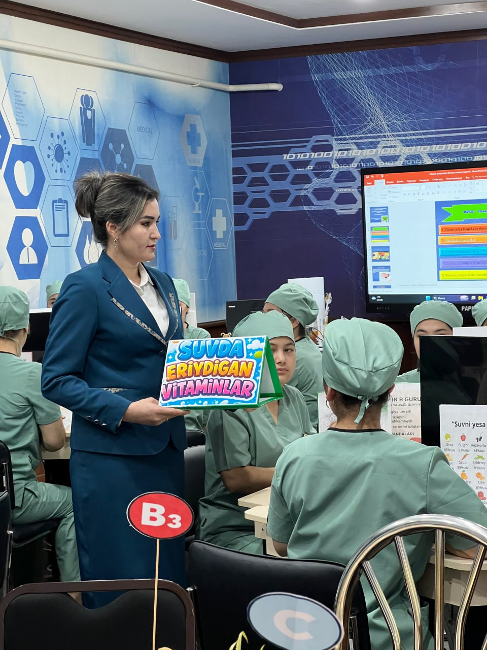 “Vitamin preparatlari” mavzusida amaliy mashg‘ulot o‘tkazildi