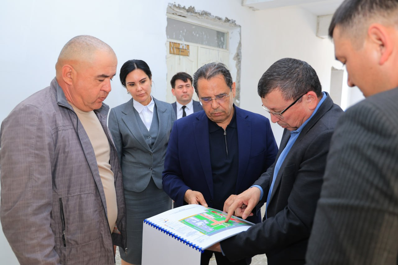 Vazir Xorazmda yangi kasbiy ta’lim maskani qurilishi bilan tanishdi