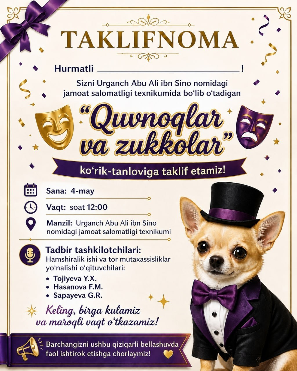 Quvnoqlar va Zukkolar!